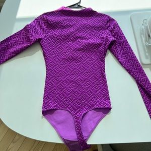 FENDI SKIMS Mock neck long sleeve bodysuit in Colorado SMALL never worn